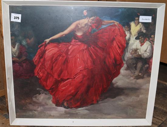 Print of Spanish ladies